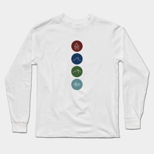 four elements symbols Long Sleeve T-Shirt